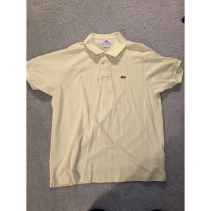 Men's Lacoste Bright Yellow Polo shirt size 6 (XL)